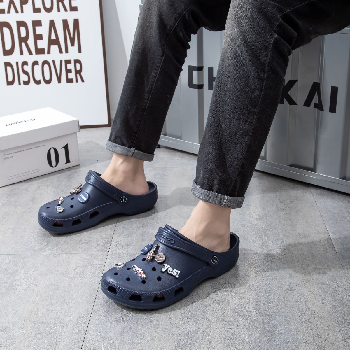 Sandália Masculina Clássica EVA Leve Antiderrapante - M601