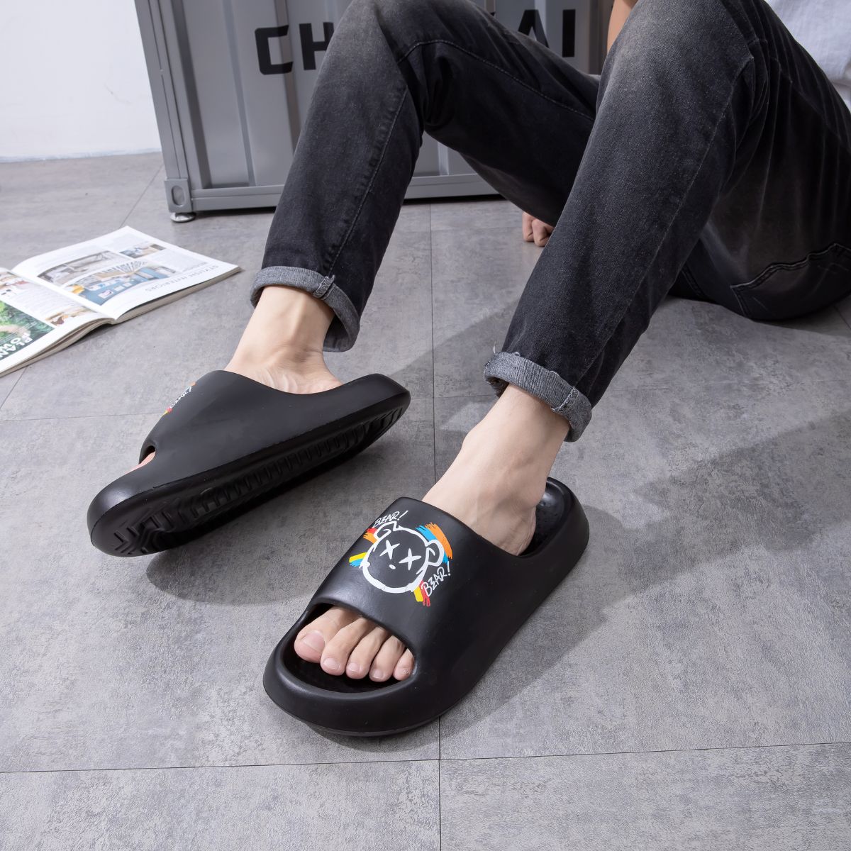 Chinelo Masculino Slide Soft EVA Leve Antiderrapante - M801